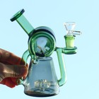 7  Glass Bong Vortex Recycler Tobacco Smoke Water Pipe Hookah Usa Stock Bubbler