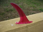 Vintage Red Bahne Translucent Surfing Surfboard Fin Surfer 1968 Wave Vari Set