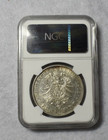 Bavaria Germany 5 Mark 1875 D Ngc Certified Au 50  Silver   Stock  164 