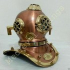7  Antique Style Divers Diving Helmet U s Navy Mark V   Copper Vintage