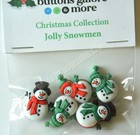 Jolly Snowmen Buttons   Buttons Galore Holiday Collection   Shank