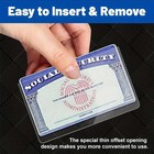 5-pack Medicare Holder Protector Sleeves Clear Pvc For Credit Card Business Card