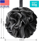 Bath Loofah Shower Sponge Body Back Scrubber Soft Mesh Shower Puffs Exfoliating 