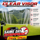 Clear Full Size Football Helmet Visor  Eye Shield With Quick Clips