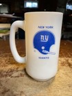 New York Giants Nfl Vintage Milk Glass Stein Mug 12oz 1960 s 70 s Beer Coffee
