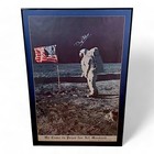 Buzz Aldrin Signed Autograph 1969 Apollo 11 Moon Landing Framed Poster  With Coa