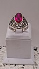Vintage Ussr Silver 875 Russian Super Ring Awesome Ruby