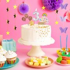 13-year-old Track Number Birthday Candles  Green And Silver  3d Cake Decoration