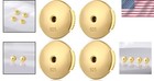 Secure Locking Earring Backs - 14k Gold Plated Hypoallergenic Sterling Silver