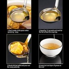 Ladle With Antiscalding Handle Stainless Steel Grease Separator Soup Spoon Ladle