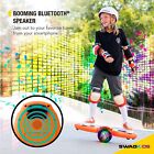 Swagtron Zipboard Electric Led Hoverboard Skateboard Bluetooth Speaker  Black
