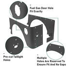 Rear Corner Rocker Guard Body Armor Powder Coated For 1997-2006 Jeep Wrangler Tj