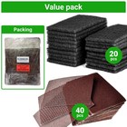 Cusinium 20-pack Griddle Cleaning Pads   40-pack Grill Screens - Griddle Cleanin