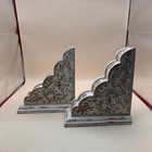 Set Of 2 All Chic Vtg Wooden Corbels Shelf Brackets White Farmhouse Decorative