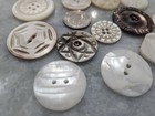 Vintage Mother Of Pearl Buttons  Assorted Lot  12 Buttons  Lot   174