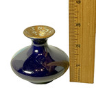 Antique Norfolk   Virgina Va  - Royster Building Cobalt Souvenir China Bud Vase