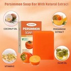 3 Pack Persimmon Soap Bar For Old People Smell natural Deodorant Body Face Bar S