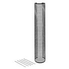 Rigid Plastic Mesh Tree Bark Guard Protector  48  Tall X 4  Diameter  5 Pack  