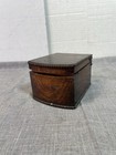 Antique Vintage Hand Made Wood Trinket Box Unique Hinges 5x4x3 5 Cool Piece