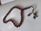 Islamic Prayer Beads Tasbih 33 Amber Color Faceted Resin Misbaha Rosary Zikr Sib