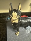 Antique Cast Iron Door Stop Boston Terrier 10in