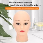 Bald Female Mannequin Head  Professional Training Wig Making Display  Eyeglas   