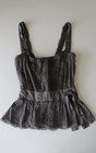 La Perla Vintage Silk Art Nouveau Corset Bustier  Made In Italy  2000s