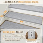 Bullnose Carpet Stair Treads Non Slip For Wooden Steps Indoor  9 5  X 35  4 P   