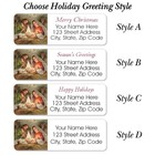 60 Christmas Return Address Labels Personalized 3 4  X 2 1 4  Nativity