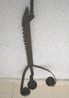 Antique Old Trammel Candle Holder For Three Candles