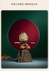 Pure Bronze Lucky Monkey Sun Wukong Somersault Cloud Statue Pen Stand Holder 02