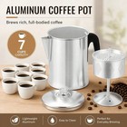 Percolator Coffee Pot Aluminum Durable Camping Home Stove Grill 8-cup