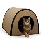 Kitty Cat Shelter Outdoor Heated Cat House Sleeping Condo Warming Pet Dog Hot