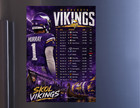 Minnesota Vikings Schedule 2026-27 Season Magnet  5 X 7 Inches  High Def