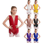 Girls Bodysuit Dancing Costume Performance Leotards 6-16 Years Dancewear Dance