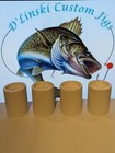 2  -4 Bank Fluid Bed For Powder Painting Jigs with 4 Cups And Lids stained Base 