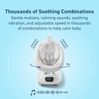 Graco Smartsense Baby Swing White Gray Vibration Sounds Adjustable Speeds