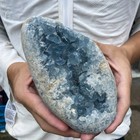 4 4lb Natural Blue Celestite Geode Quartzcrystal Mineral Specimen Healing