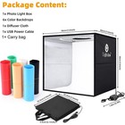 12   12   Light Box Photography Dimmable Shooting Tent Kit Photo Studio Light Box