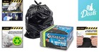 Industrial Strength 45 Gallon Trash Bags - 50 Count - 1 8 Mil - Large Black Bags