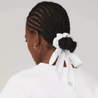 New Alo Bow Hair Tie Love Knots Tie Scrunchie White black