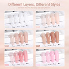 Nude Pink Gel Nail Polish Set- 6 Colors Sheer Milky White Jelly Gel Polish All S