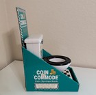 Zangeen Inc  Coin Savings Bank Toilet Shape With Flushing Sound Vintage 1994