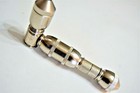 Metal Tobacco Smoking Pipe Nickel Plated Brass Chamber Pipe 5 3 4  Screens