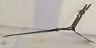 Odd Antique Lightning Rod Ball Old Weathervane Roof Ornament Brass Ribbed Stand