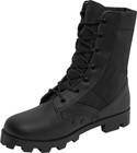 Black Leather Speedlace Military Style Uniform Jungle Boots Combat Tactical Boot