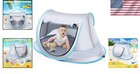Large Uv Protection Baby Beach Tent - Portable Pop-up Sun Shade   Play Tent