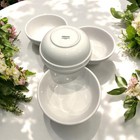 Crate   Barrel Culinary Arts Soup Cereal Bowls 6 75  Double Rim Stackable Set 4
