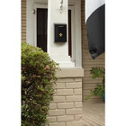 Wall Mount Mailbox Black Small City Classic Steel Galvanized Mail Outside Post