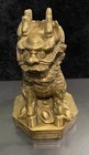 Vtg Brass Feng Shui Kylin  chinese Unicorn  Brings Peace   Wards Off Evil  1 7lb